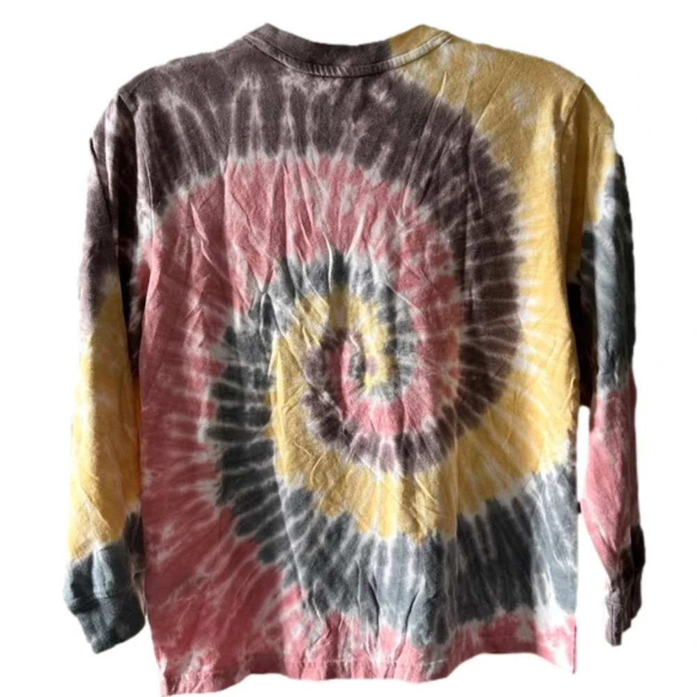 Girl's Multi Tie Dye Swirl Long Sleeve Shirt size‎ S 6/7 New